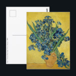 Irises - Vincent van Gogh Fine Art  Postcard<br><div class="desc">The *Irises* fine art postcard captures the vivid beauty of Vincent van Gogh’s iconic masterpiece, making it easy to share or display a touch of classic art. With its rich blues, greens, and yellows, this postcard brings Van Gogh’s expressive brushwork and love for nature into a compact form, perfect for...</div>