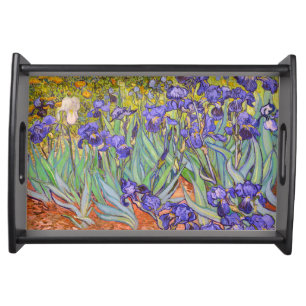 Irises Vincent Van Gogh Fine Art Serving Tray