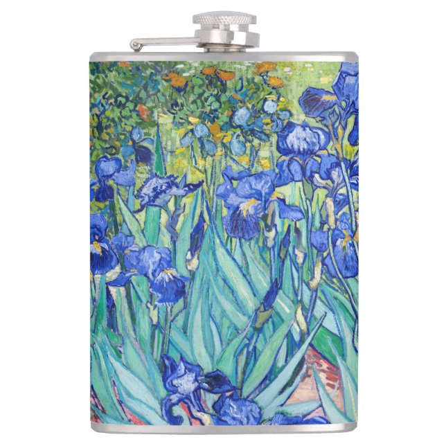 Irises  Vincent van Gogh   Flask (Front)