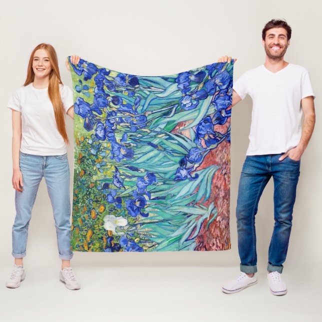 Irises  Vincent van Gogh  Fleece Blanket (In Situ)