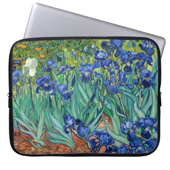 Irises Vincent Van Gogh Floral Vintage Painting Laptop Sleeve by Then_Is_Now at Zazzle