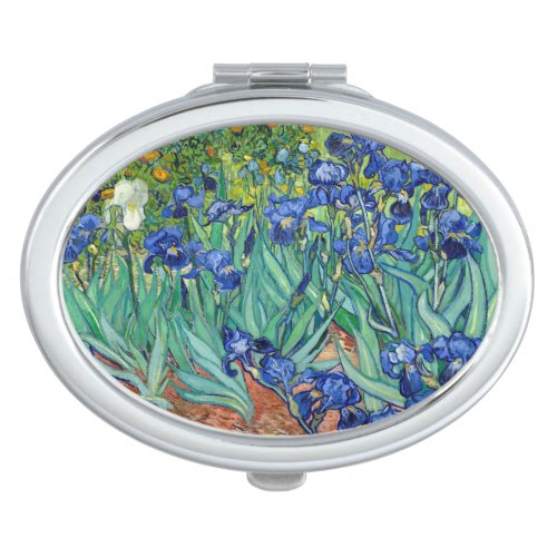 Irises Vincent van Gogh Floral Vintage Painting Vanity Mirror
