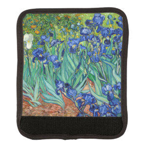 Irises Vincent van Gogh Flowers Fine Art Painting Luggage Handle Wrap