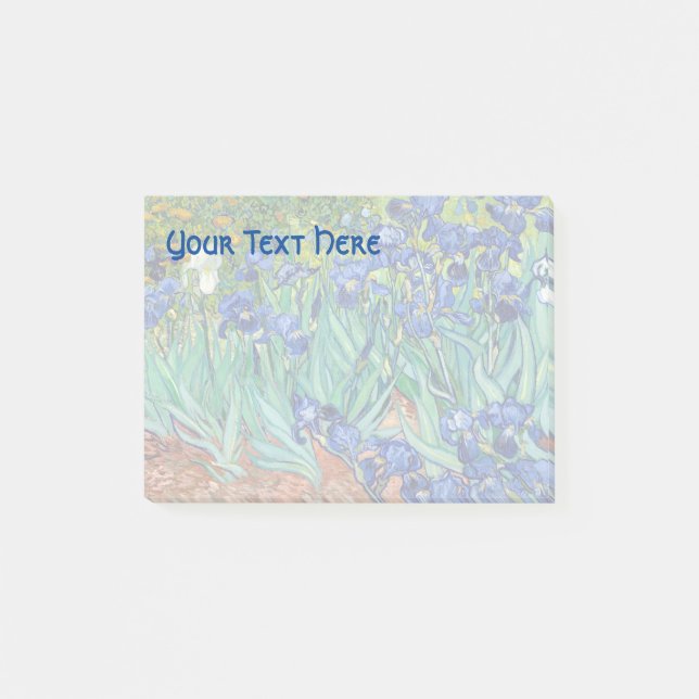 Irises Vincent van Gogh Flowers Fine Art Painting Post-it Notes (Front)