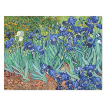 Irises Vincent Van Gogh Flowers Fine Art Painting Tissue Paper by Then_Is_Now at Zazzle