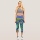 Irises Vincent van Gogh High Waisted Capris