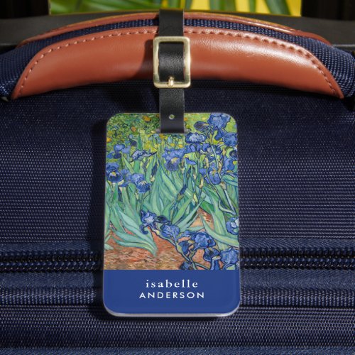 Irises  Vincent Van Gogh Luggage Tag