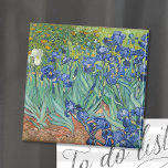Irises | Vincent Van Gogh Magnet<br><div class="desc">Irises (1889) by Dutch post-impressionist artist Vincent Van Gogh. Original landscape painting is an oil on canvas showing a garden of blooming iris flowers. 

Use the design tools to add custom text or personalize the image.</div>