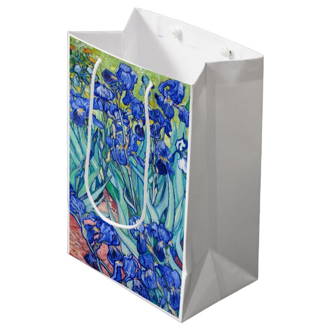 Irises Vincent van Gogh    Medium Gift Bag (Front Angled)