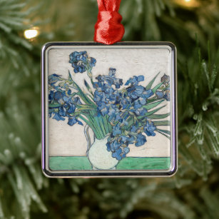 Irises   Vincent Van Gogh Metal Ornament