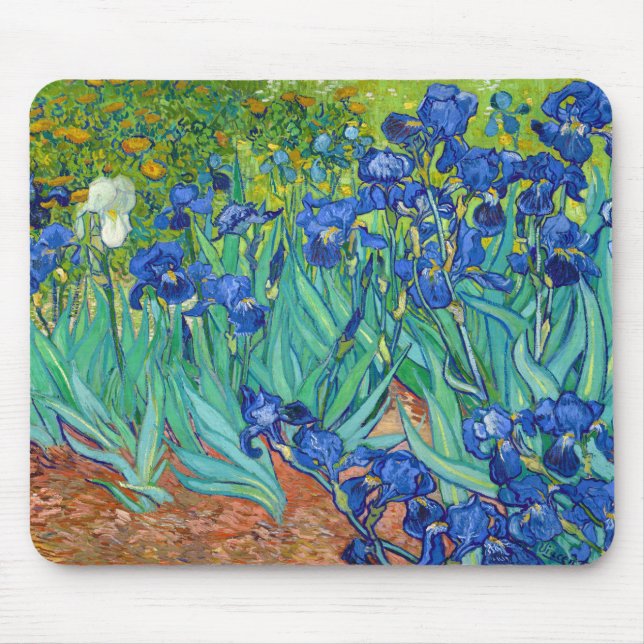Irises, Vincent van Gogh Mouse Pad (Front)