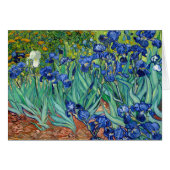 Irises Vincent van Gogh Painting Blank Card (Front Horizontal)