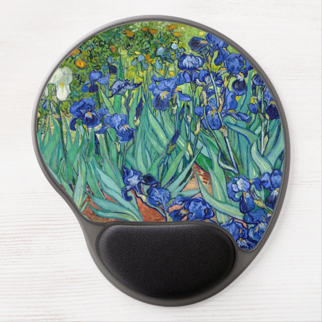 Irises Vincent van Gogh Painting Gel Mousepad (Front)