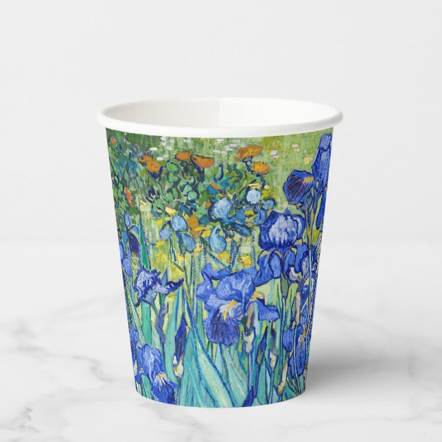 Irises  Vincent van Gogh    Paper Cups (Left)