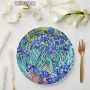 Irises Vincent van Gogh Paper Plates