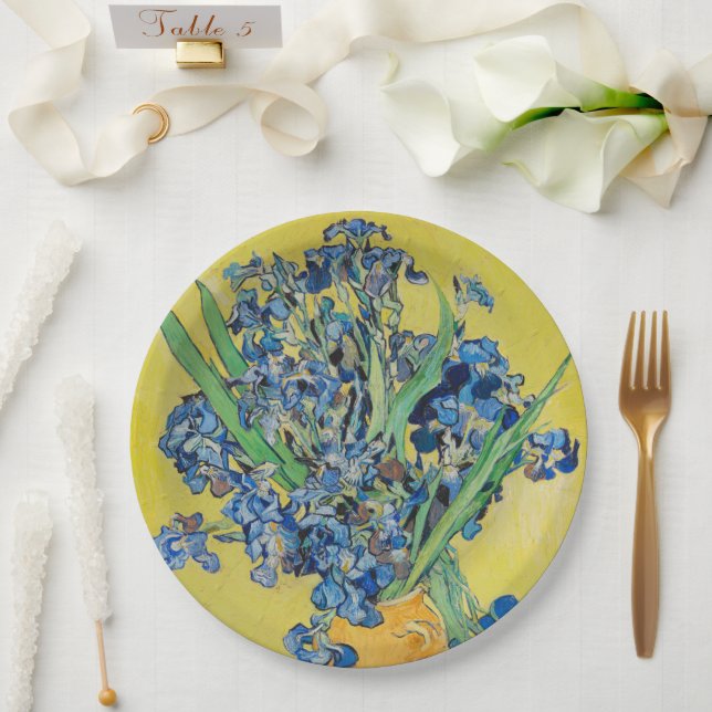 Irises  Vincent van Gogh         Paper Plates (Wedding)