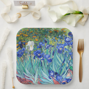Irises Vincent van Gogh Paper Plates