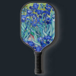 Irises Vincent van Gogh   Pickleball Paddle<br><div class="desc">Irises (1889) Vincent van Gogh. Cute summer landscape. Blue irises bloom in a flowerbed in a green garden. Reproduction of famous works of art  images in the public domain.</div>