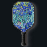 Irises Vincent van Gogh   Pickleball Paddle<br><div class="desc">Irises (1889) Vincent van Gogh. Cute summer landscape. Blue irises bloom in a flowerbed in a green garden. Reproduction of famous works of art  images in the public domain.</div>
