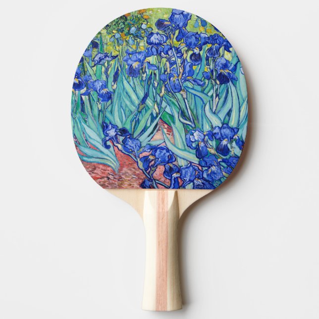 Irises Vincent van Gogh  Ping Pong Paddle (Front)