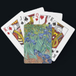 Irises | Vincent van Gogh Poker Cards<br><div class="desc">Irises (1889) by Dutch post-impressionist artist Vincent Van Gogh. Original landscape painting is an oil on canvas showing a garden of blooming iris flowers. 

Use the design tools to add custom text or personalize the image.</div>