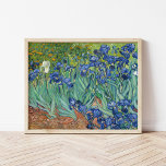 Irises | Vincent Van Gogh Poster<br><div class="desc">Irises (1889) by Dutch post-impressionist artist Vincent Van Gogh. Original landscape painting is an oil on canvas showing a garden of blooming iris flowers. 

Use the design tools to add custom text or personalize the image.</div>