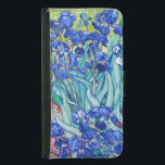 Irises  Vincent van Gogh    Samsung Galaxy S5 Wallet Case<br><div class="desc">Irises (1889) Vincent van Gogh. Cute summer landscape. Blue irises bloom in a flowerbed in a green garden. Reproduction of famous works of art  images in the public domain.</div>
