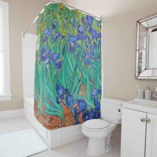 Irises Vincent van Gogh Shower Curtain Zazzle