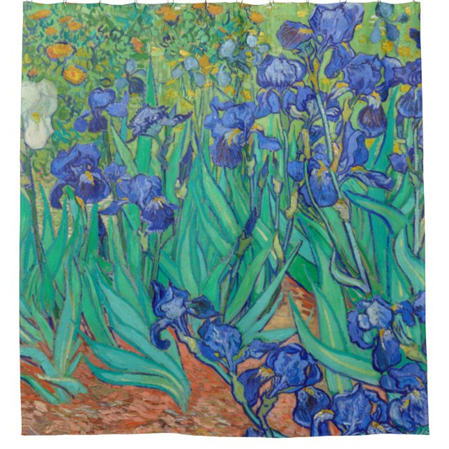 Irises Vincent van Gogh Shower Curtain (Front)