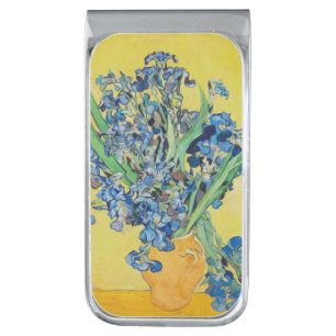 Irises Vincent van Gogh Silver Finish Money Clip