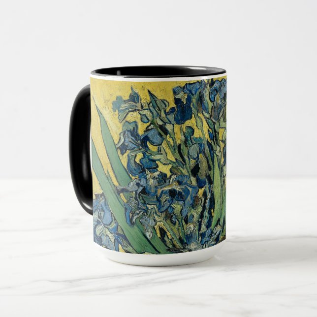 Irises-Vincent van Gogh Small Mug (Front Left)