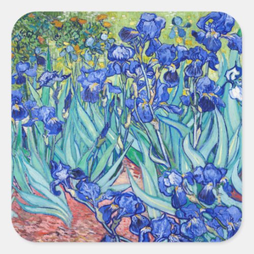 Irises Vincent van Gogh  Square Sticker