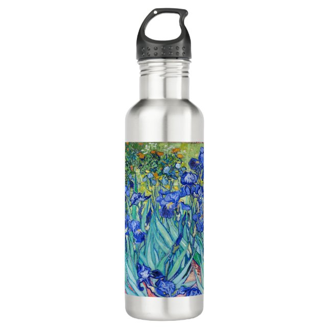 Irises  Vincent van Gogh   Stainless Steel Water Bottle (Front)