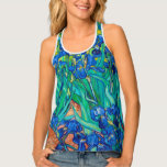Irises, Vincent van Gogh Tank Top<br><div class="desc">Vincent Willem van Gogh (30 March 1853 – 29 July 1890) was a Dutch post-impressionist painter who is among the most famous and influential figures in the history of Western art. In just over a decade, he created about 2, 100 artworks, including around 860 oil paintings, most of which date...</div>