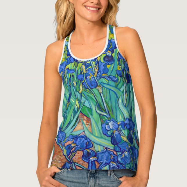 Irises, Vincent van Gogh Tank Top (Front)