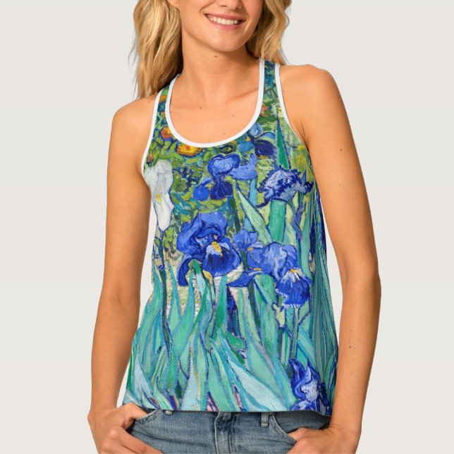 Irises Vincent van Gogh    Tank Top (Front)