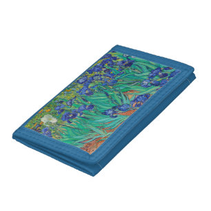 Irises - Vincent Van Gogh. Tri-fold Wallet