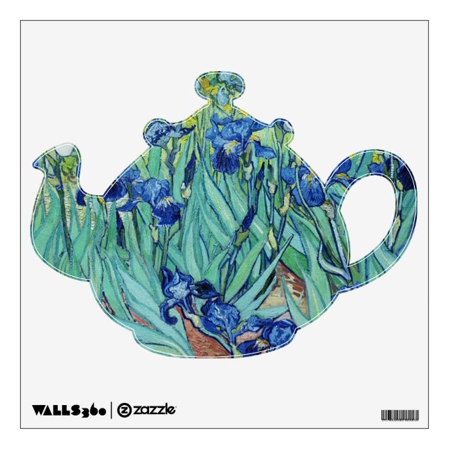 Irises, Vincent van Gogh. Wall Sticker (Front)