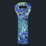 Irises  Vincent van Gogh    Wine Bag<br><div class="desc">Irises (1889) Vincent van Gogh. Cute summer landscape. Blue irises bloom in a flowerbed in a green garden. Reproduction of famous works of art  images in the public domain.</div>