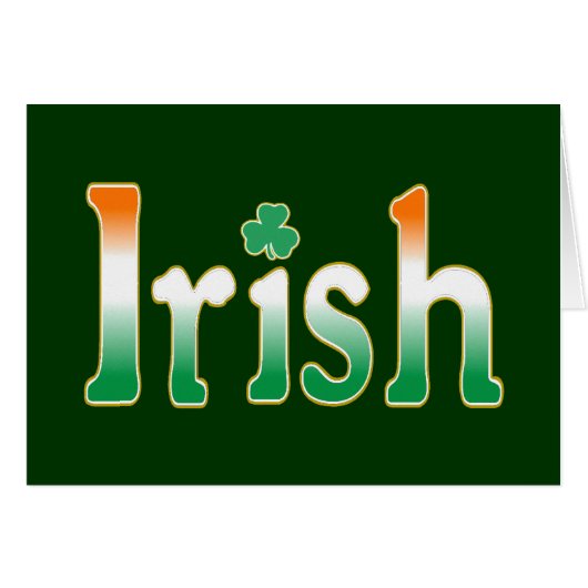 Irish (Front Horizontal)