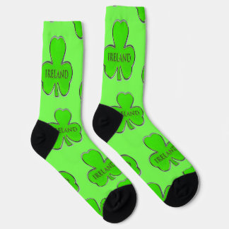 Irish 4 Leaf Clover Design Socks