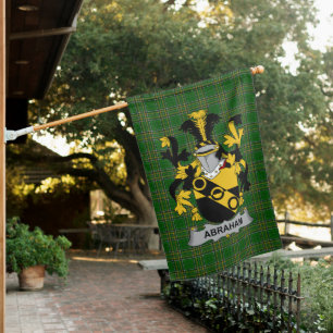  Irish Abraham Coat of Arms Family Crest Ireland House Flag