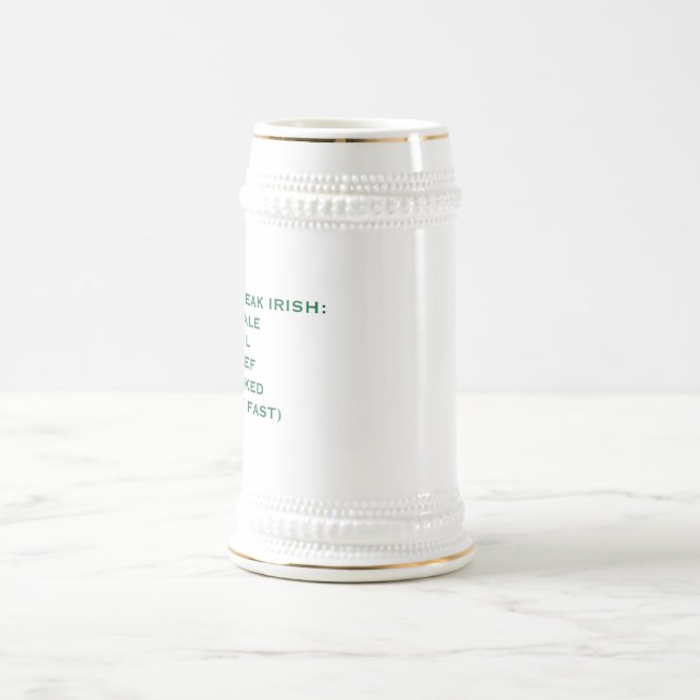 IRISH ACCENT FUN BEER STEIN (Center)