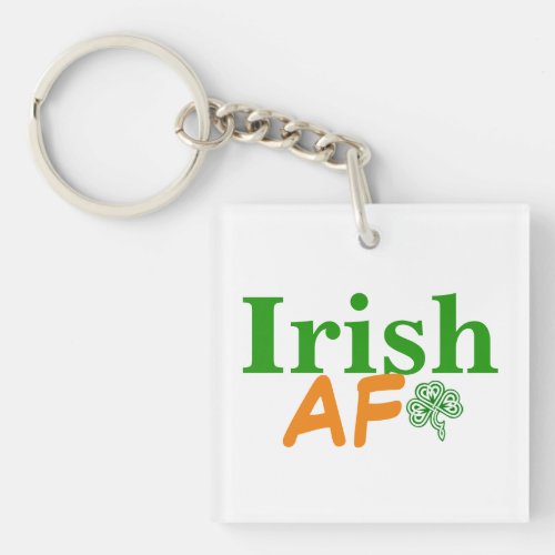 Irish AF Funny Keychain