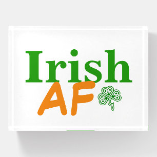 Irish AF Paperweight