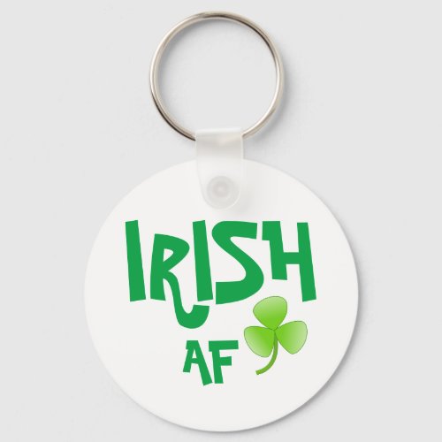 Irish AF Shamrock Keychain