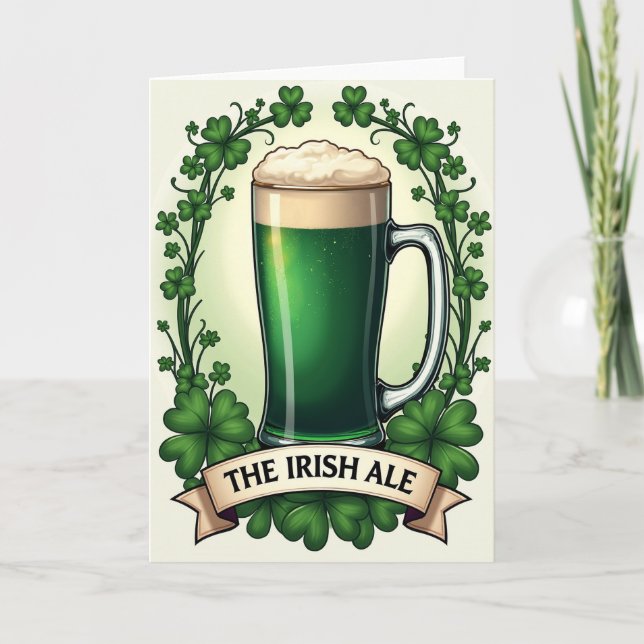 Irish Ale Celebration Card (Front)
