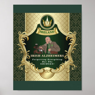 Irish Alzheimer's Funny St. Paddy's Poster