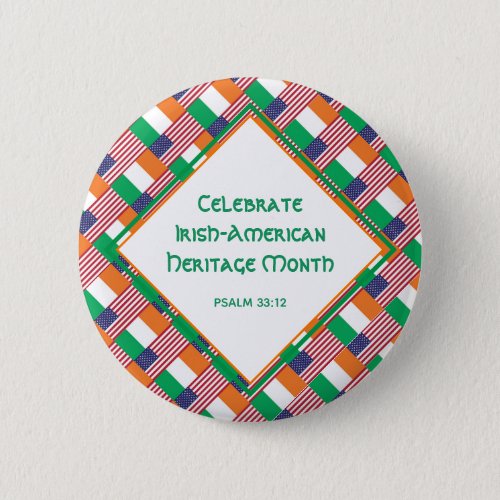 IRISH_AMERICAN Christian Celebrate Heritage Month Button