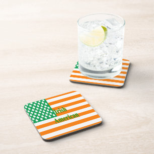 Irish American Drink Coaster